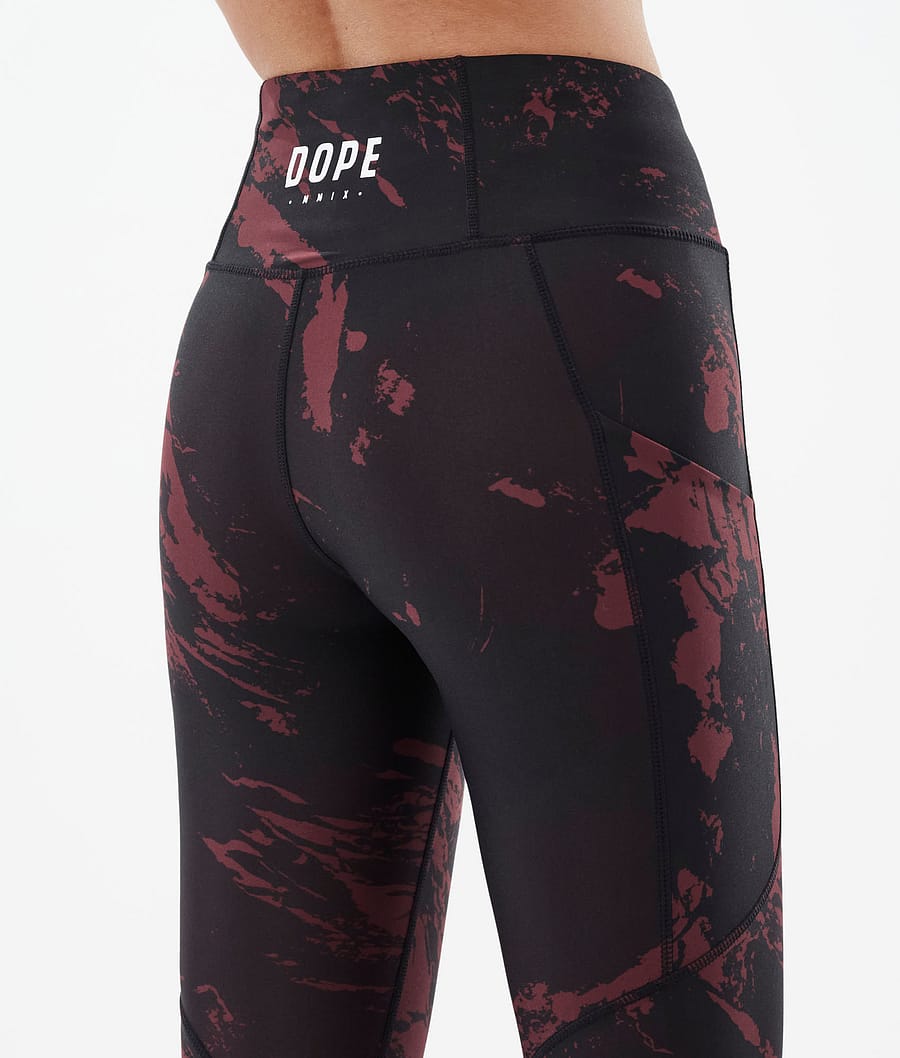 Dope Lofty Tech Leggings Damen Bordeaux | 518-IPYXNZ