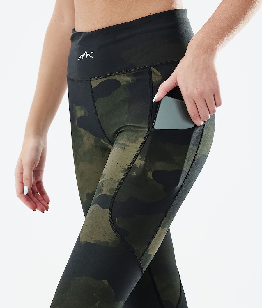Dope Lofty Tech Leggings Damen Grün Camouflage | 609-KNLWJC