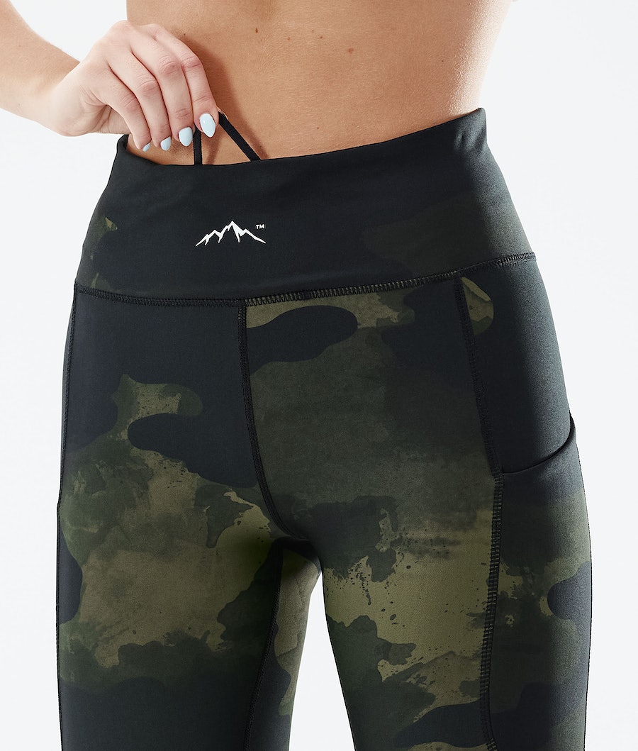 Dope Lofty Tech Leggings Damen Grün Camouflage | 609-KNLWJC