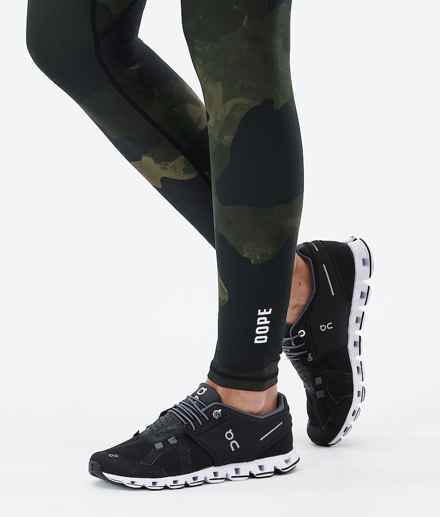 Dope Lofty Tech Leggings Damen Grün Camouflage | 609-KNLWJC