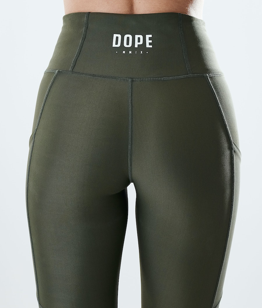 Dope Lofty Tech Leggings Damen Olivgrün Grün | 874-PLRASV