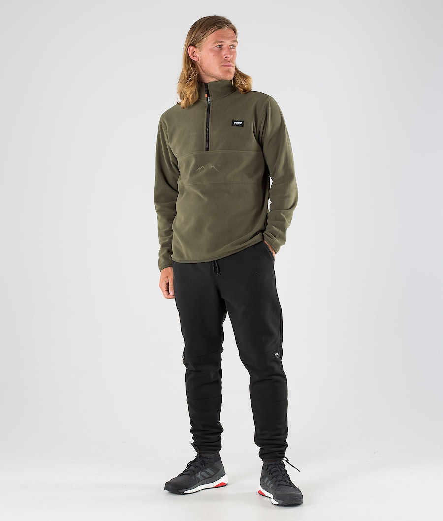 Dope Loyd Fleecepullover Herren Olivgrün Grün | 760-GYHSNA
