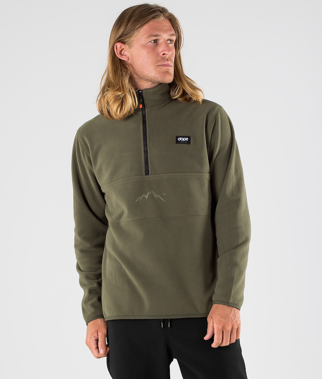 Dope Loyd Fleecepullover Herren Olivgrün Grün | 760-GYHSNA