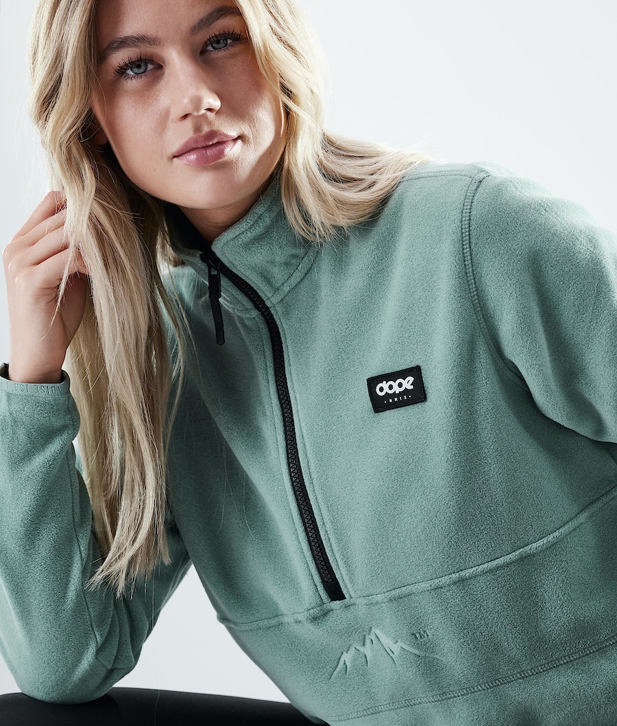 Dope Loyd W Fleecepullover Damen Grün | 706-ZTULBK
