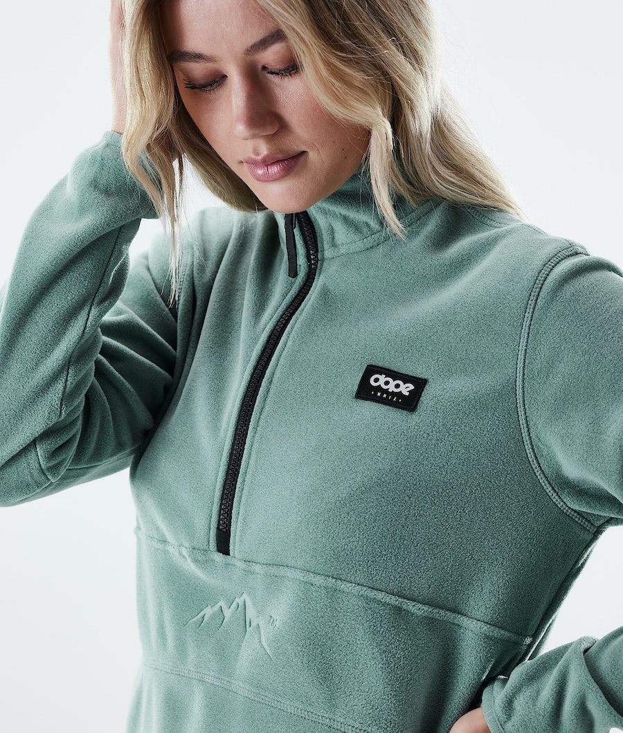 Dope Loyd W Fleecepullover Damen Grün | 706-ZTULBK