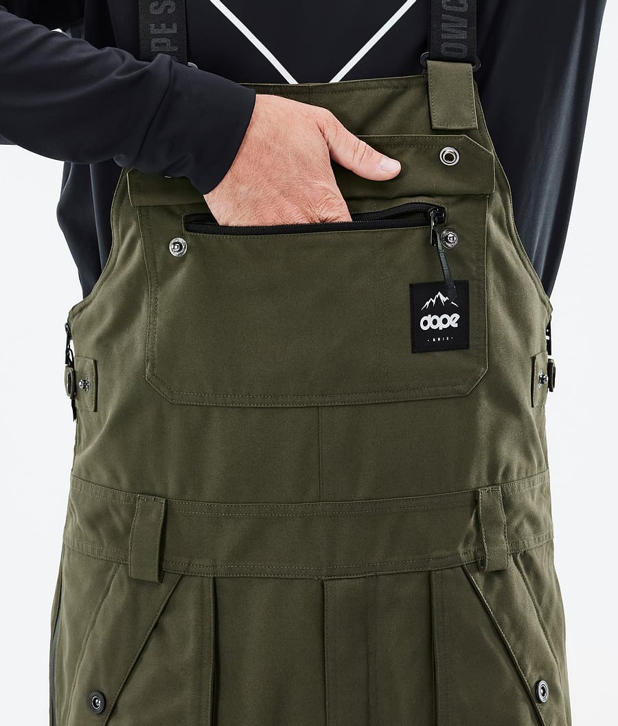 Dope Notorious B.I.B Snowboardhosen Herren Olivgrün Grün | 719-TSKUVE