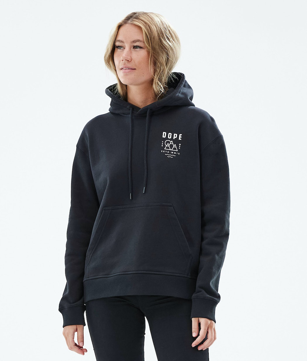 Dope Ozed W Hoodie Damen Schwarz | 592-YJSVXM