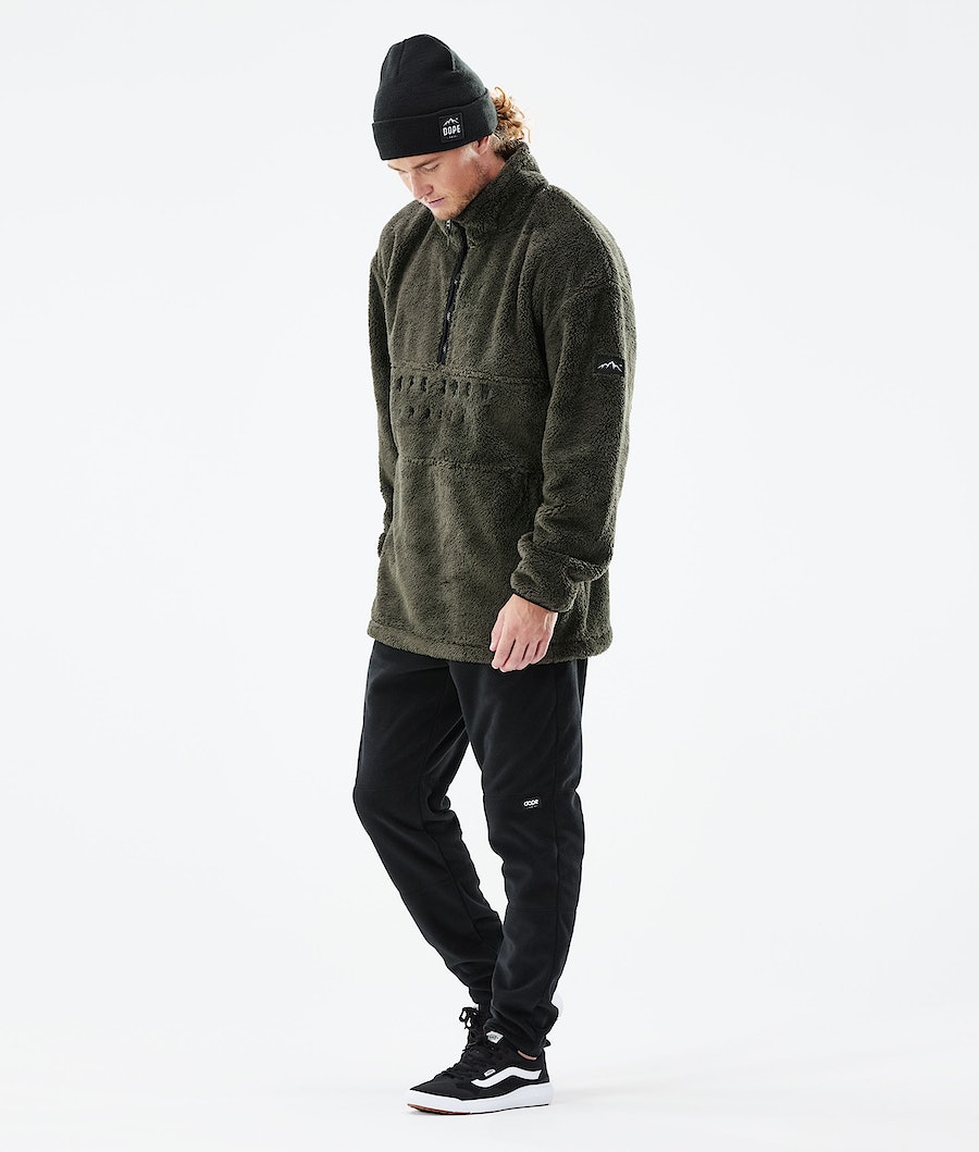 Dope Pile Fleecepullover Herren Olivgrün Grün | 251-FRLCVB