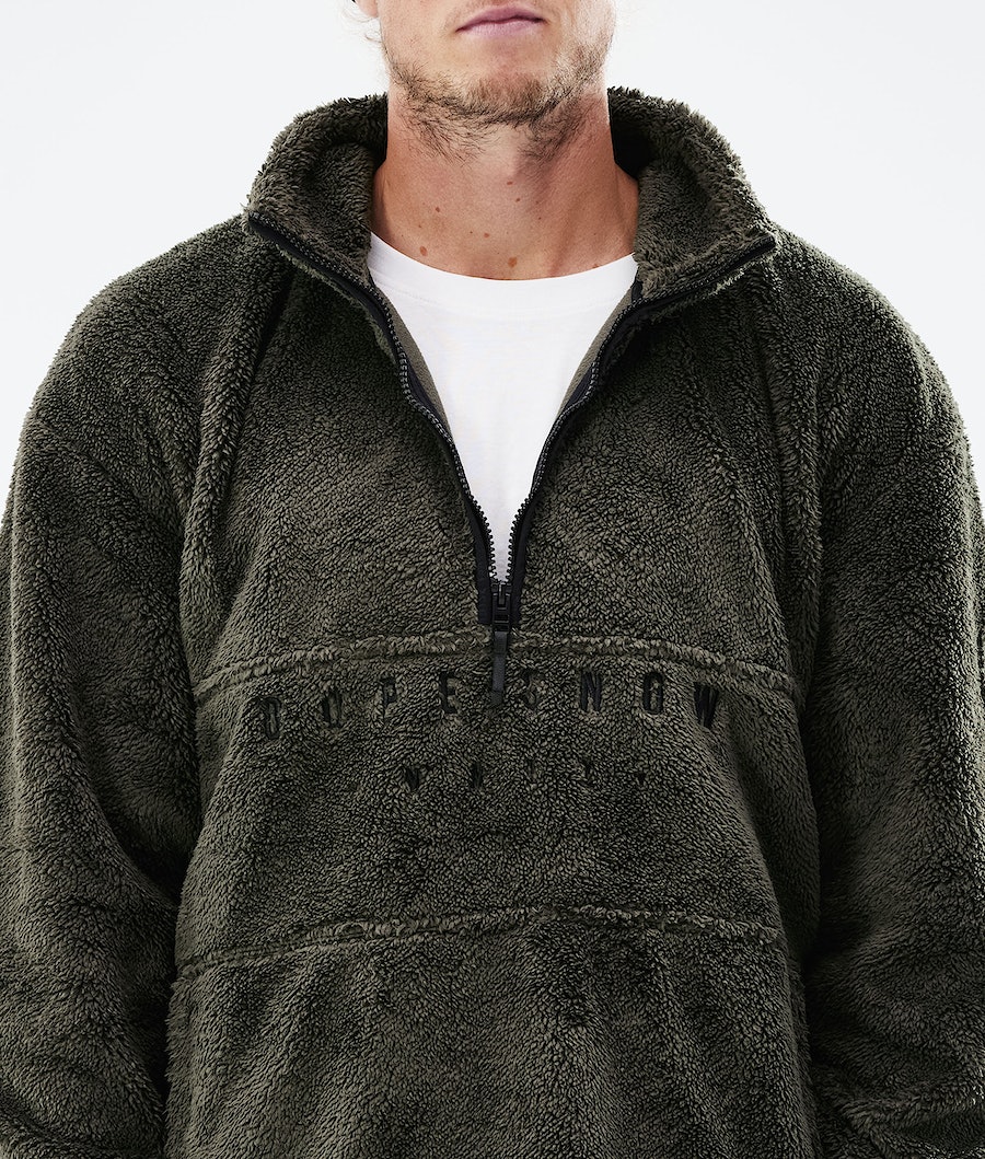 Dope Pile Fleecepullover Herren Olivgrün Grün | 251-FRLCVB