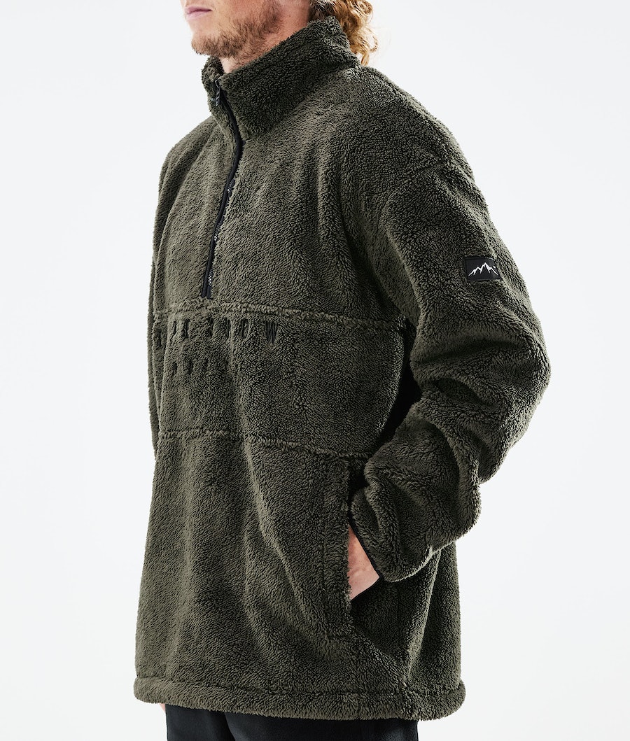 Dope Pile Fleecepullover Herren Olivgrün Grün | 251-FRLCVB