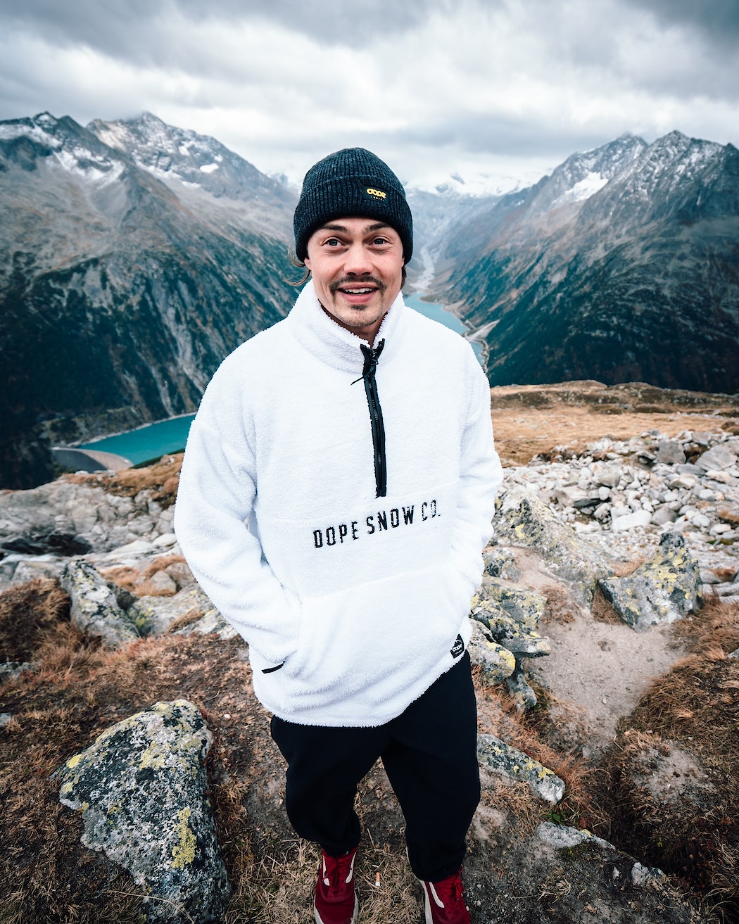 Dope Pile Fleecepullover Herren Weiß | 059-BONISR