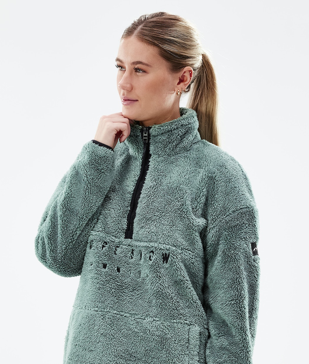Dope Pile W Fleecepullover Damen Grün | 615-IAYQJF