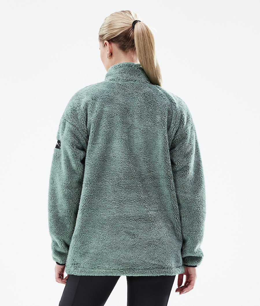 Dope Pile W Fleecepullover Damen Grün | 615-IAYQJF