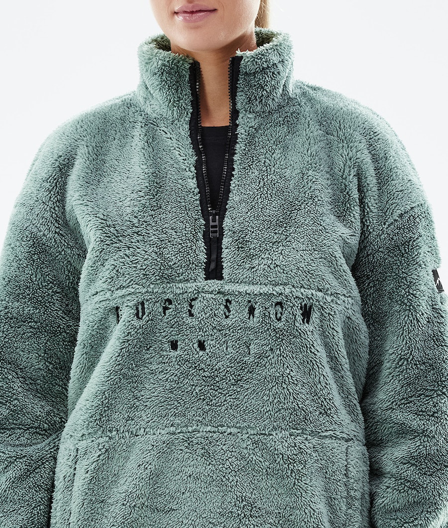 Dope Pile W Fleecepullover Damen Grün | 615-IAYQJF