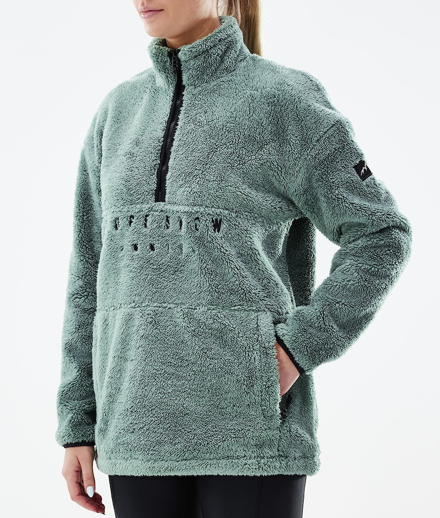 Dope Pile W Fleecepullover Damen Grün | 615-IAYQJF