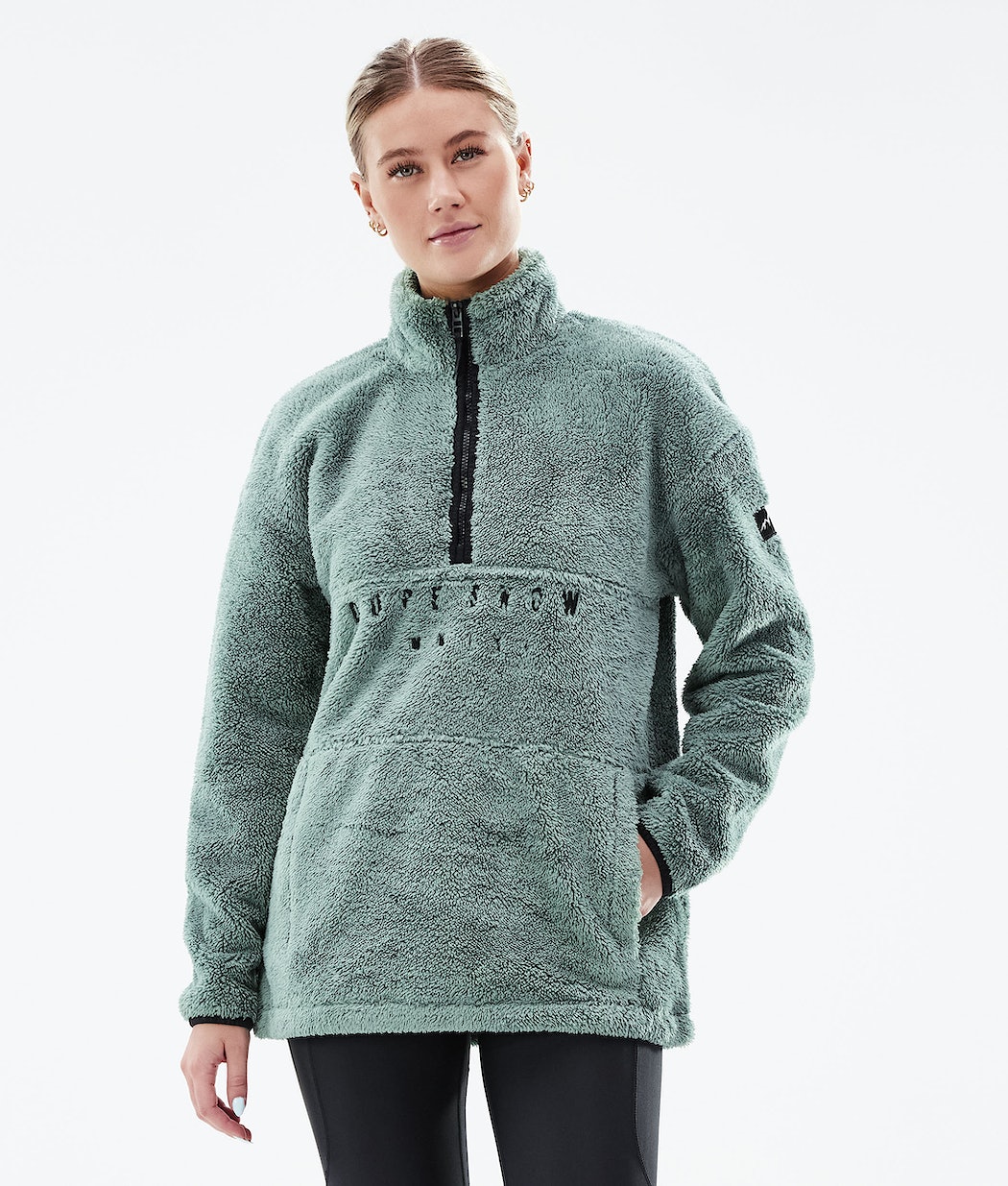 Dope Pile W Fleecepullover Damen Grün | 615-IAYQJF