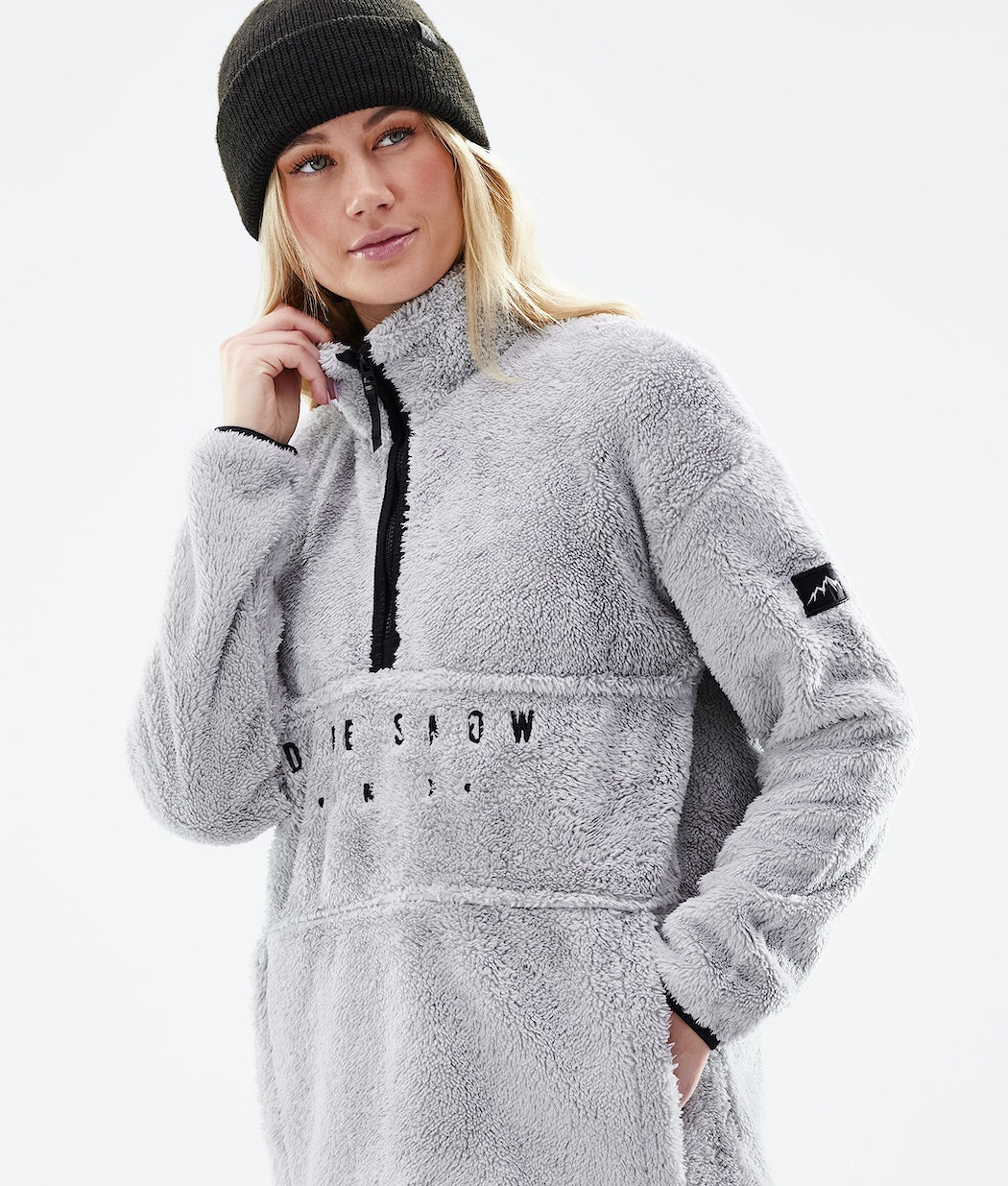Dope Pile W Fleecepullover Damen Hellgrau | 240-HMTXCS