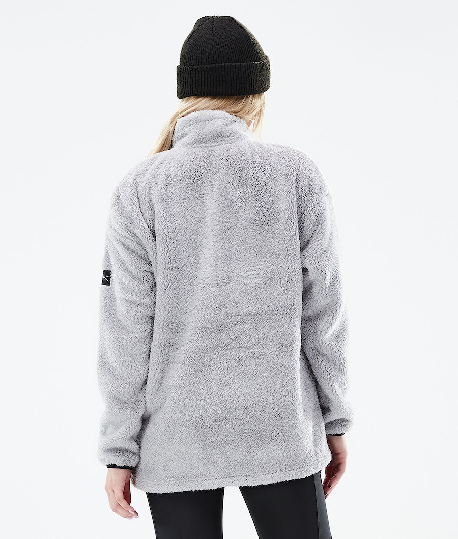 Dope Pile W Fleecepullover Damen Hellgrau | 240-HMTXCS