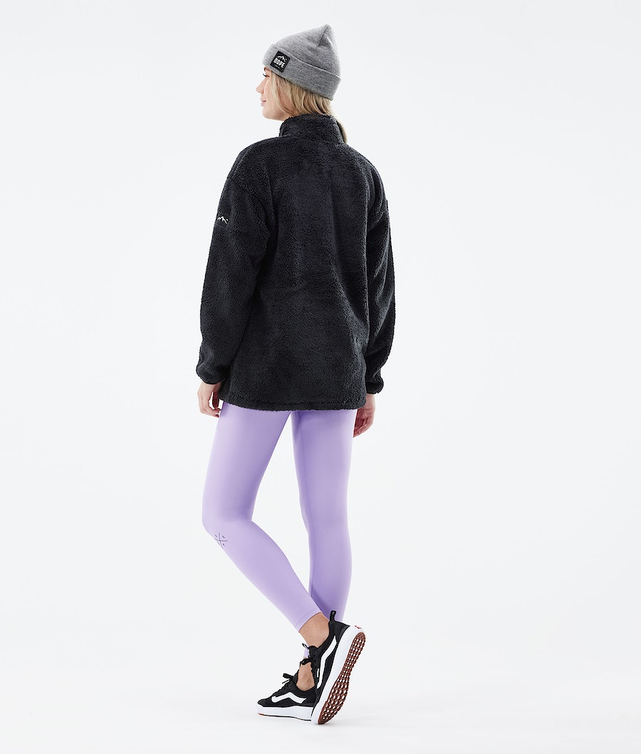 Dope Pile W Fleecepullover Damen Schwarz | 549-AOCSQF