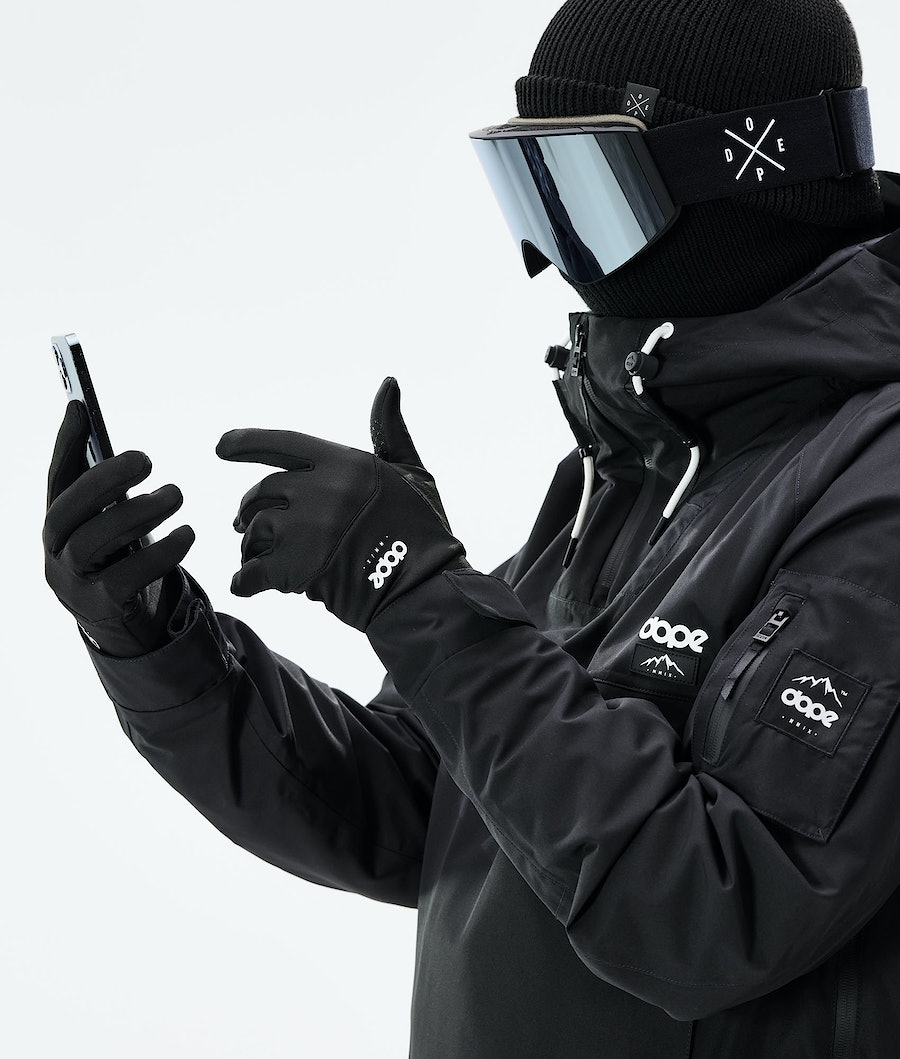 Dope Power Skihandschuhe Damen Schwarz Weiß | 145-YRTJNS