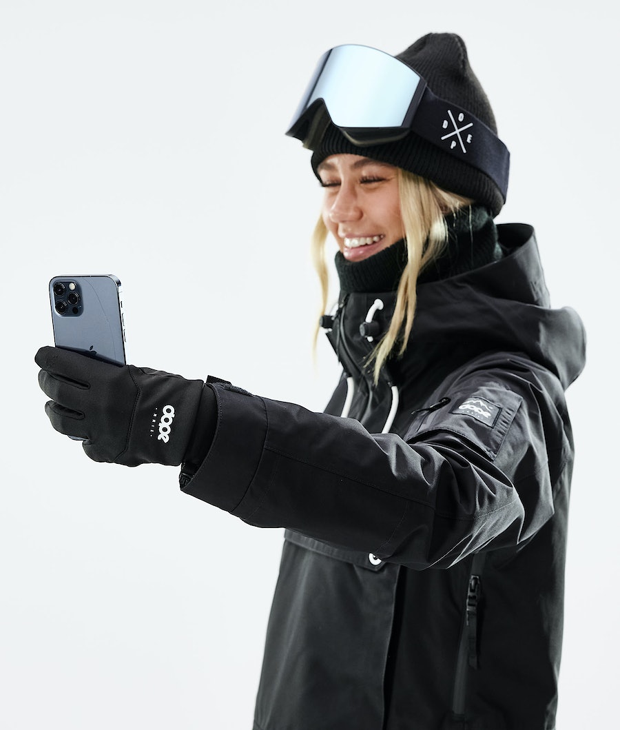 Dope Power Skihandschuhe Damen Schwarz Weiß | 145-YRTJNS
