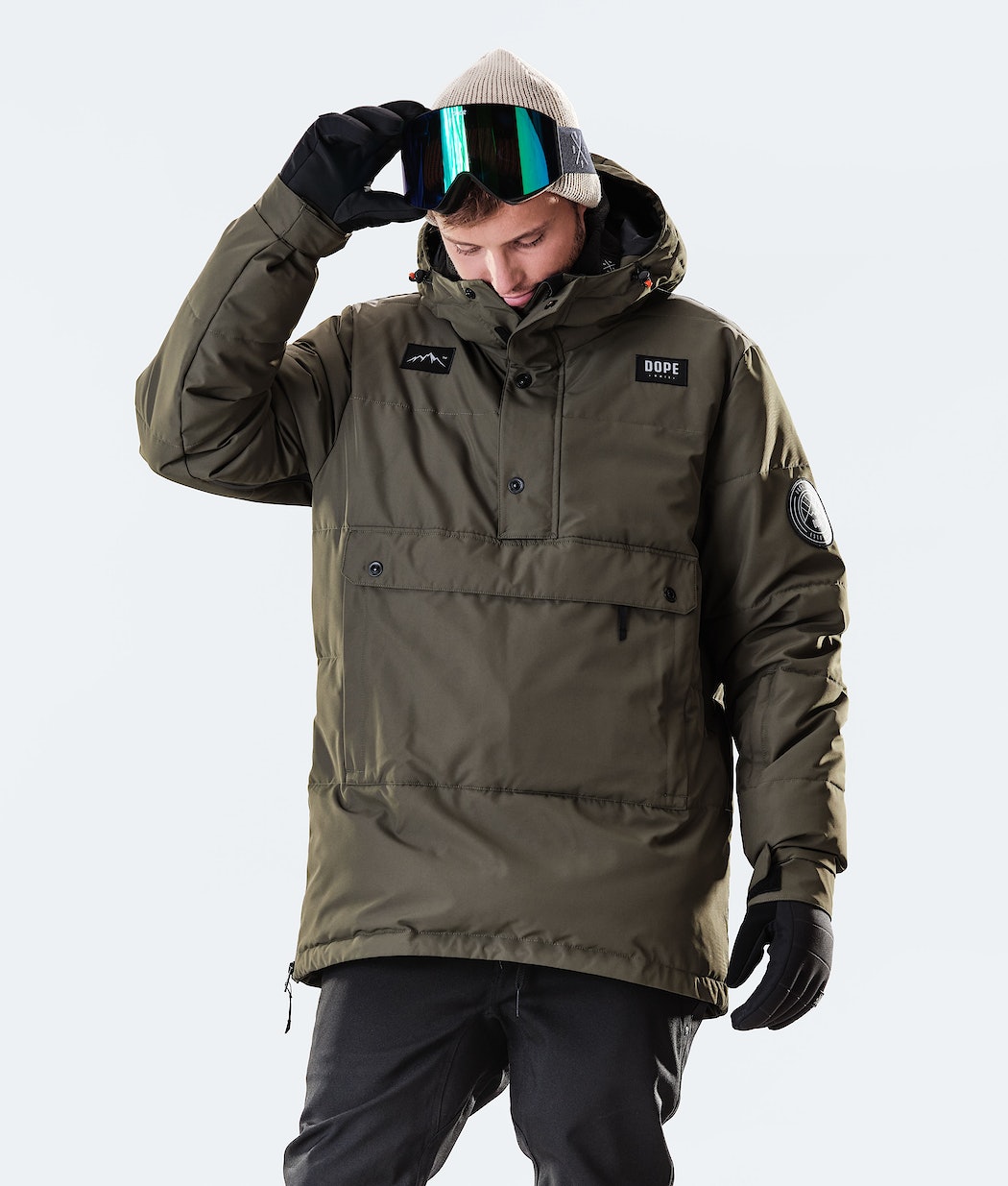 Dope Puffer 2020 Snowboardjacke Herren Olivgrün Grün | 198-WYIEJV