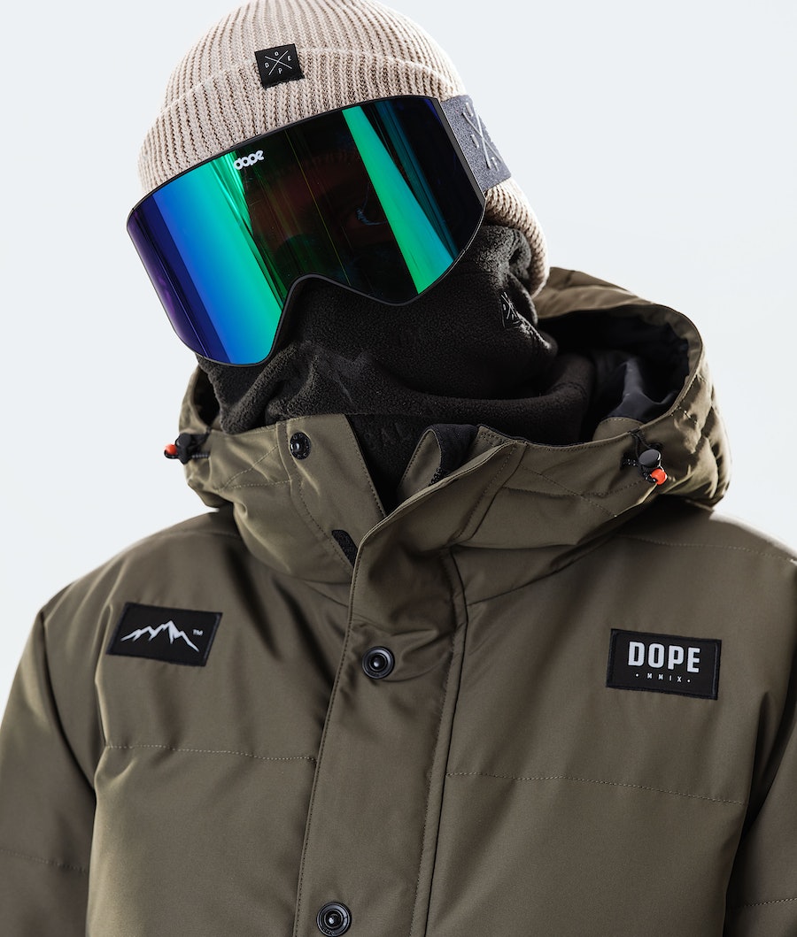 Dope Puffer 2020 Snowboardjacke Herren Olivgrün Grün | 198-WYIEJV