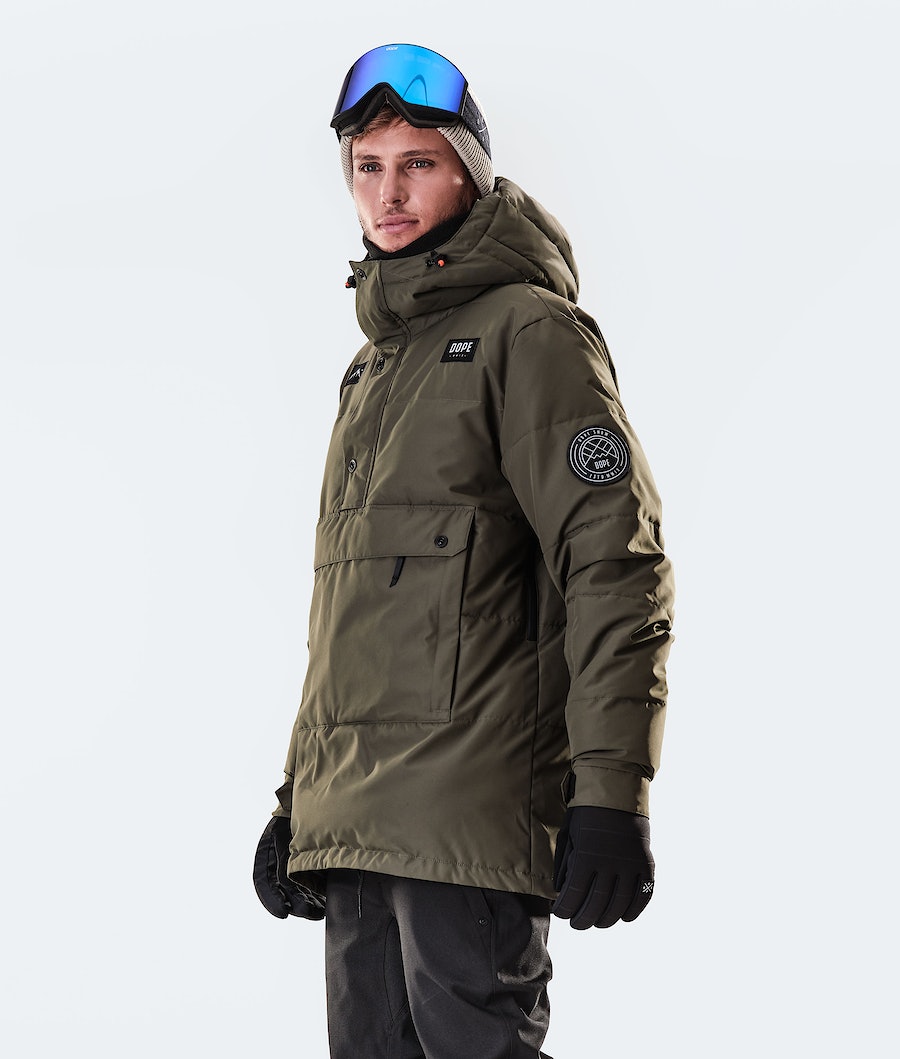 Dope Puffer 2020 Snowboardjacke Herren Olivgrün Grün | 198-WYIEJV