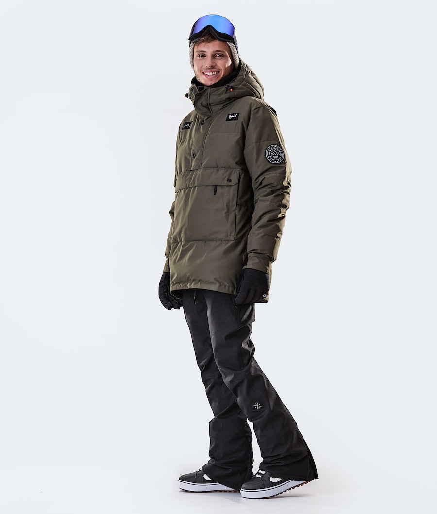 Dope Puffer 2020 Snowboardjacke Herren Olivgrün Grün | 198-WYIEJV