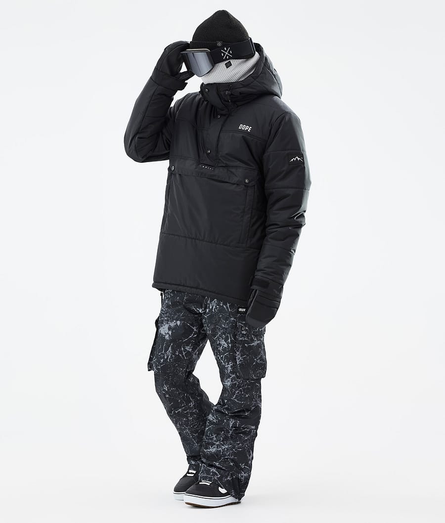 Dope Puffer Snowboardjacke Herren Schwarz | 180-XYMAVW