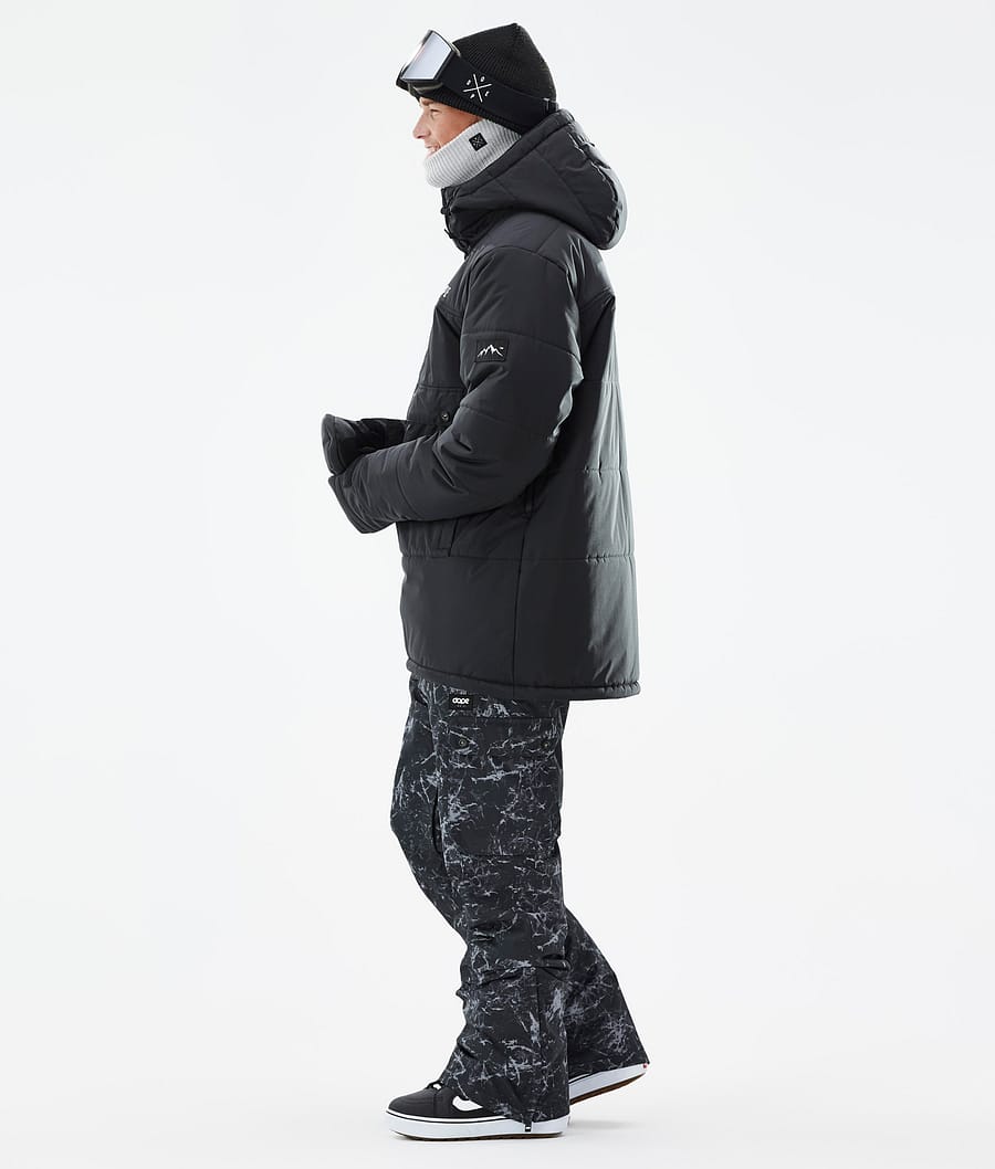 Dope Puffer Snowboardjacke Herren Schwarz | 180-XYMAVW