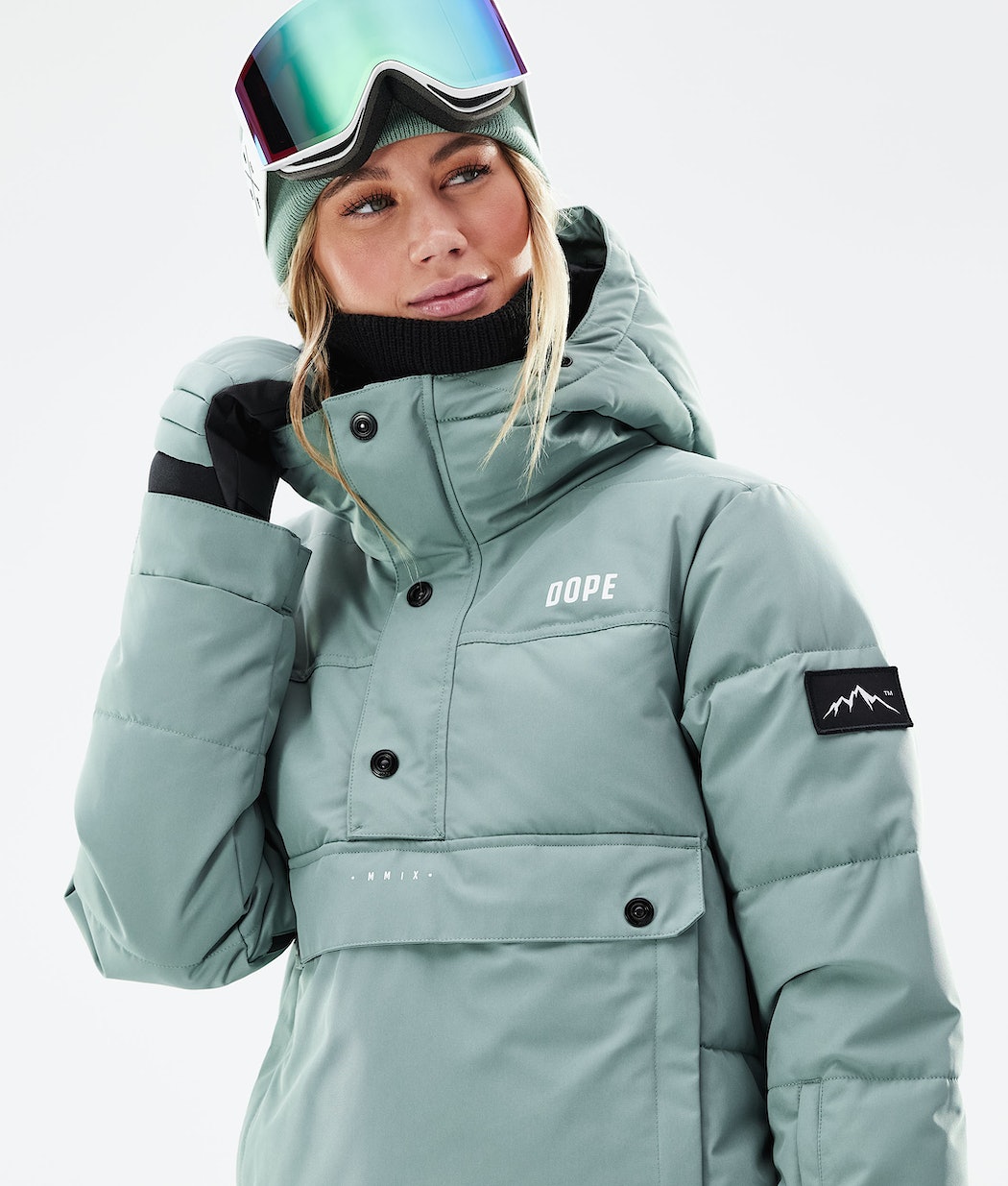 Dope Puffer W 2021 Snowboardjacke Damen Grün | 054-QUXLFW