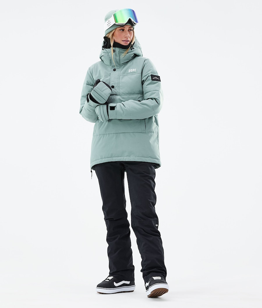 Dope Puffer W 2021 Snowboardjacke Damen Grün | 054-QUXLFW