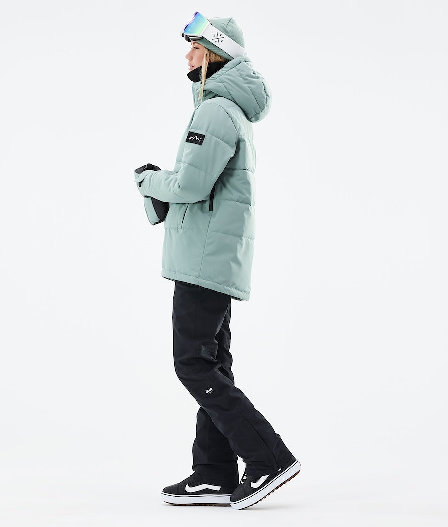 Dope Puffer W 2021 Snowboardjacke Damen Grün | 054-QUXLFW