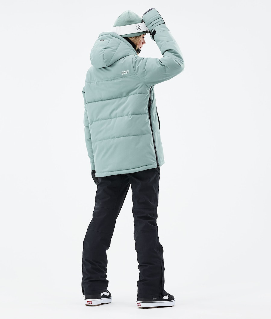 Dope Puffer W 2021 Snowboardjacke Damen Grün | 054-QUXLFW