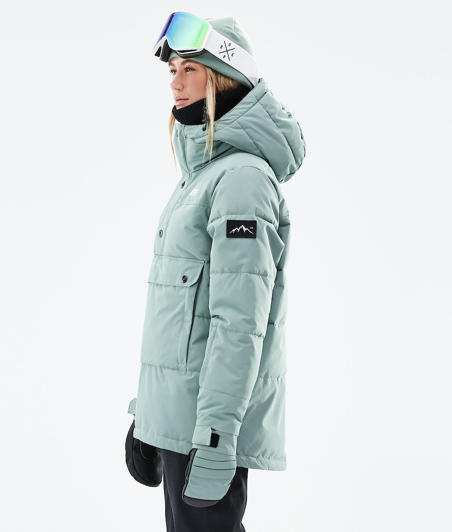 Dope Puffer W 2021 Snowboardjacke Damen Grün | 054-QUXLFW