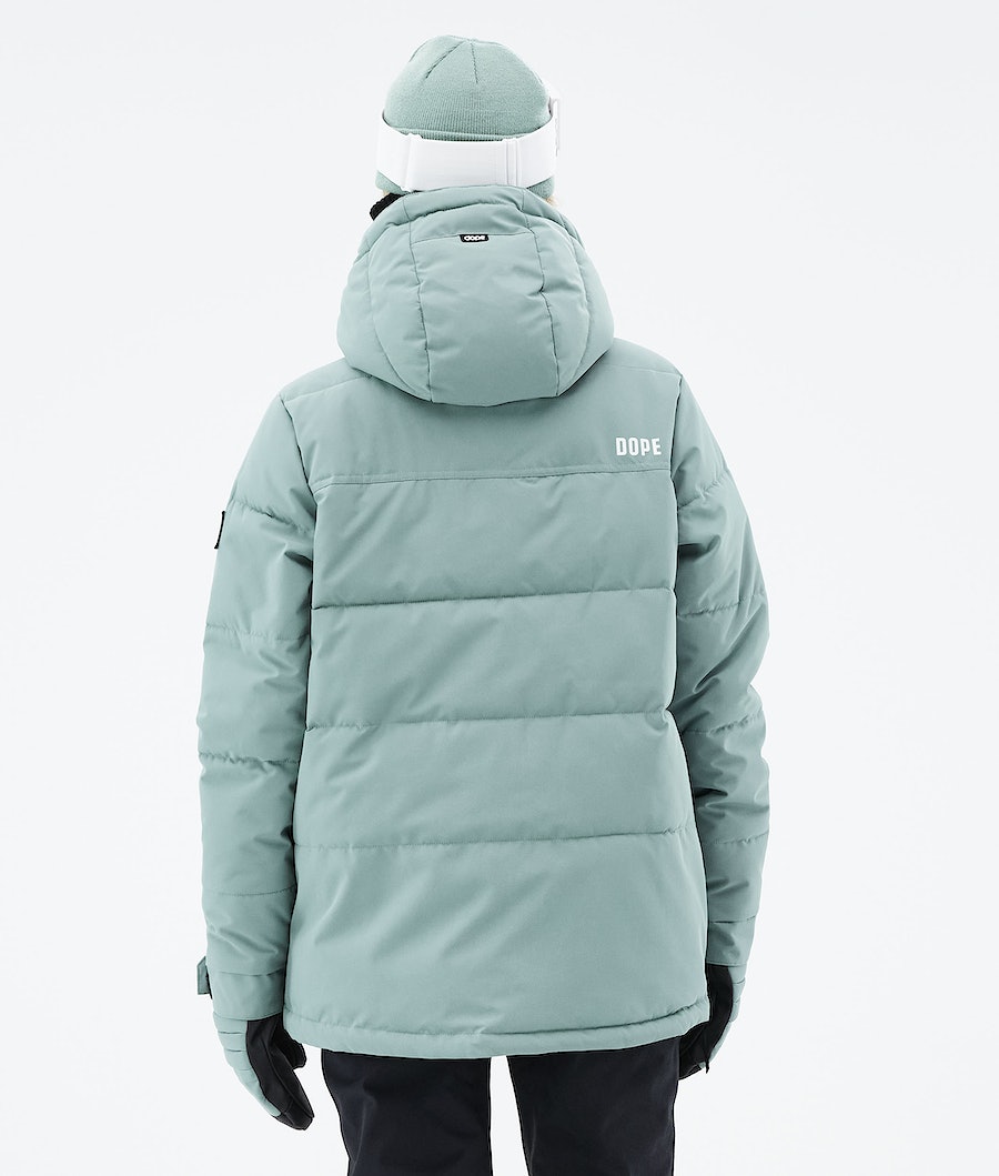 Dope Puffer W 2021 Snowboardjacke Damen Grün | 054-QUXLFW