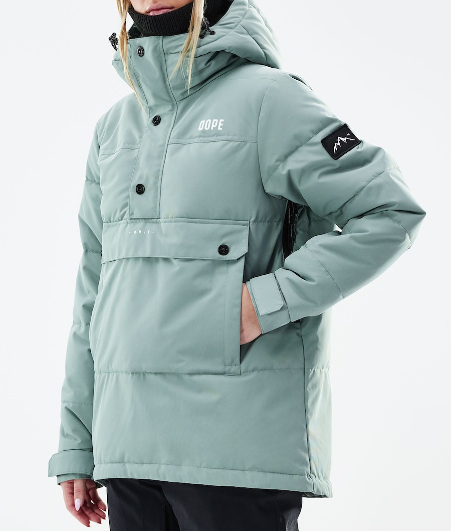 Dope Puffer W 2021 Snowboardjacke Damen Grün | 054-QUXLFW
