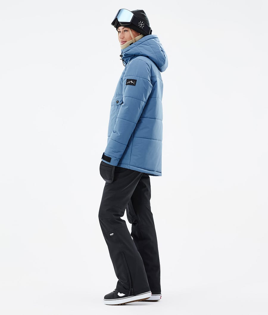 Dope Puffer W Snowboardjacke Damen Blau Grau | 814-KGISYC
