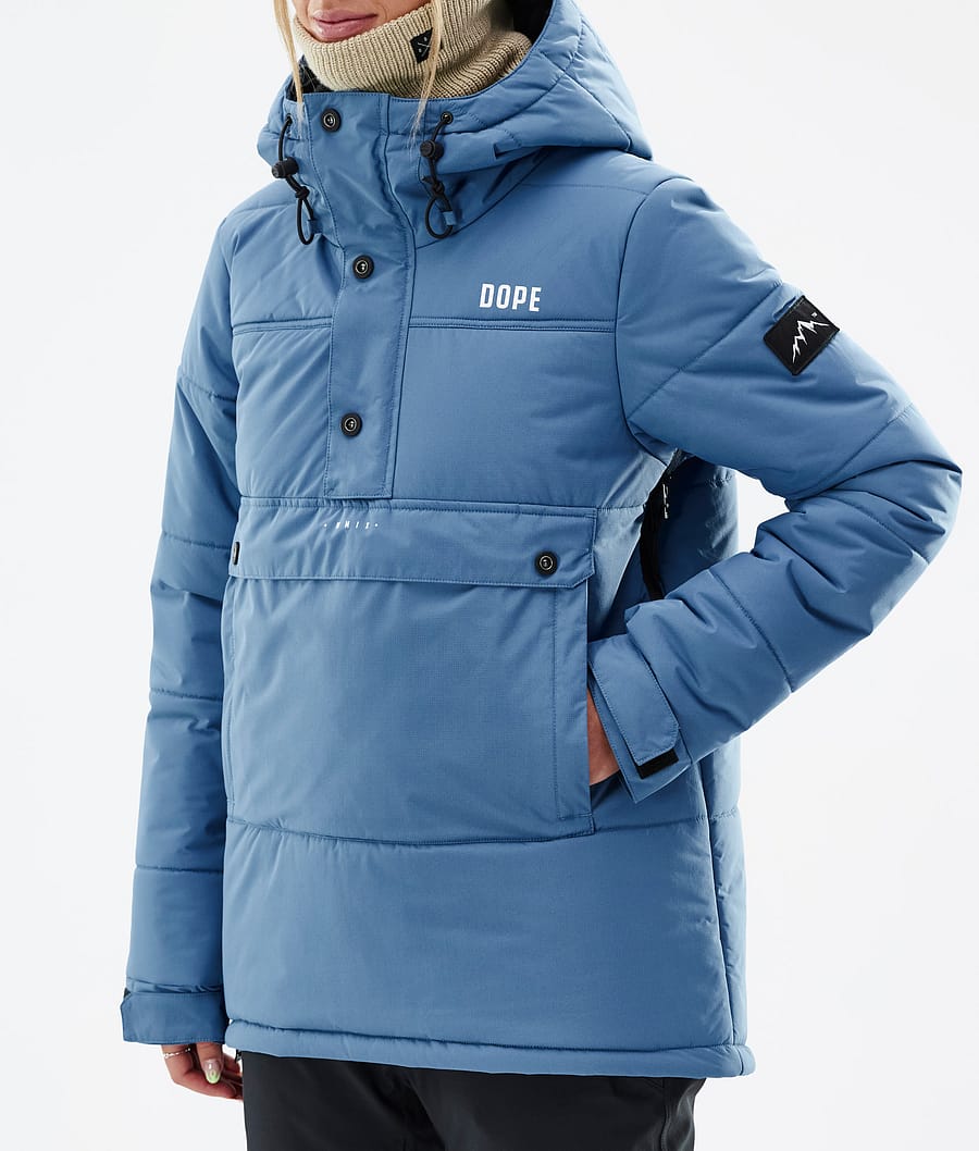 Dope Puffer W Snowboardjacke Damen Blau Grau | 814-KGISYC