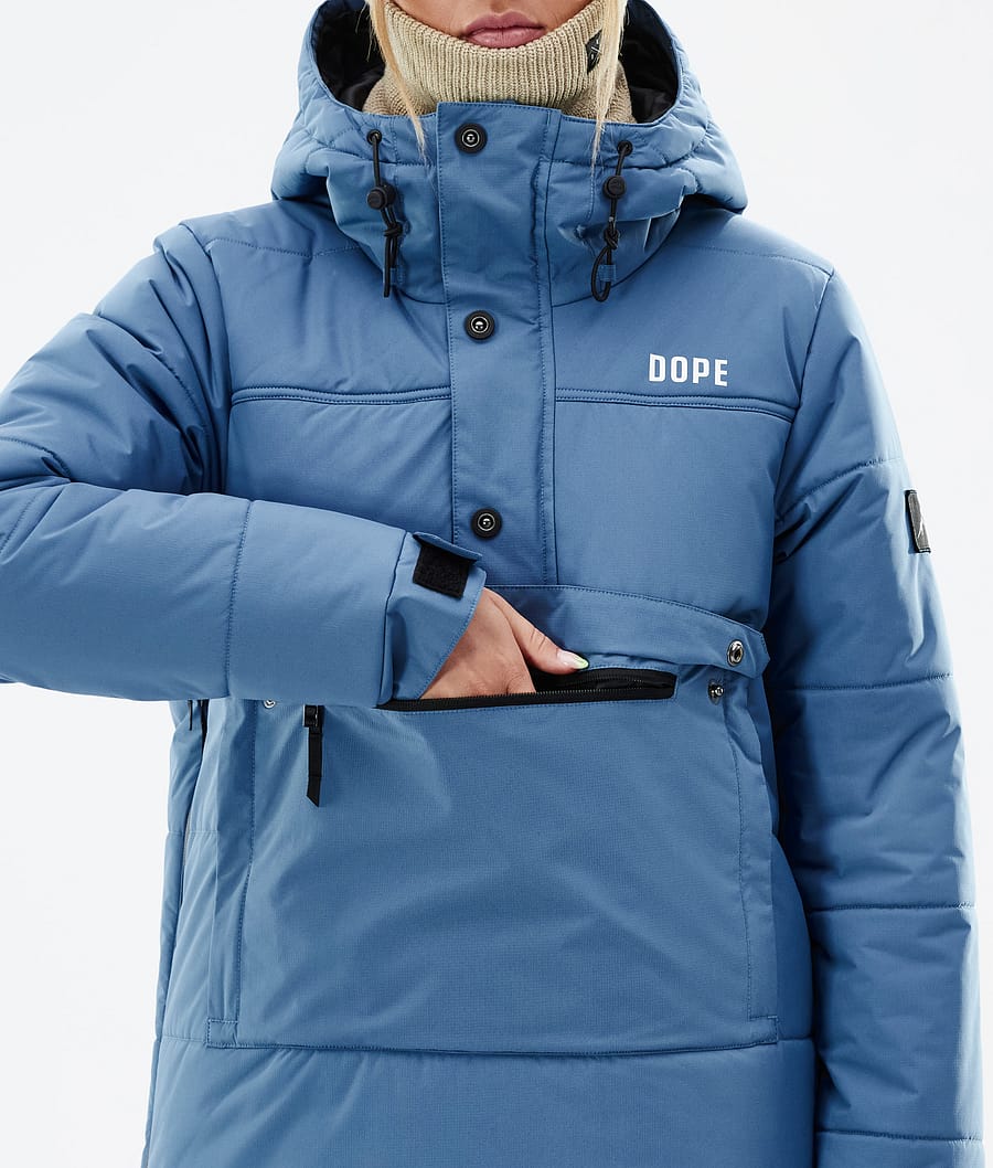 Dope Puffer W Snowboardjacke Damen Blau Grau | 814-KGISYC
