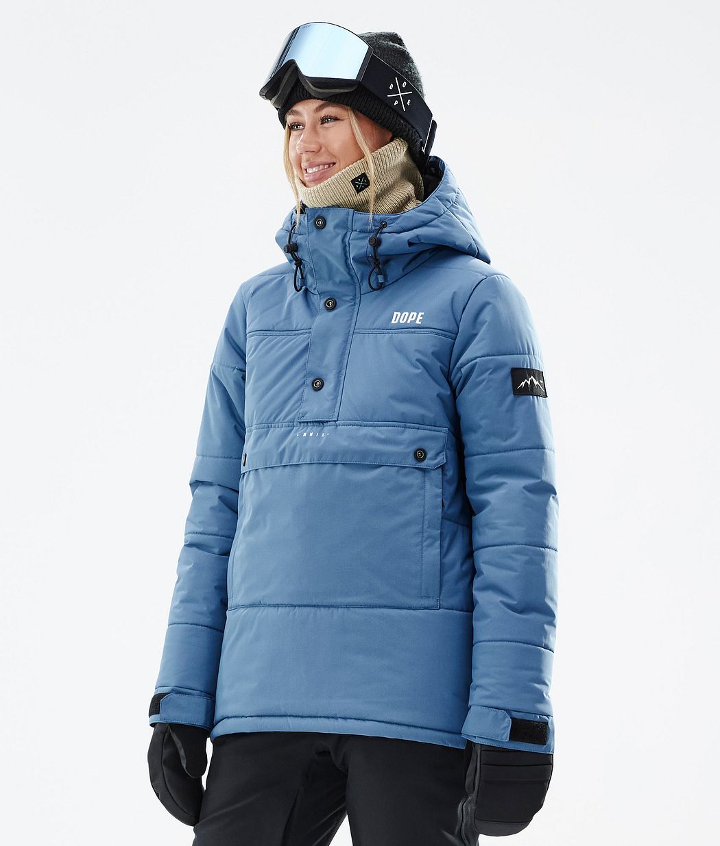 Dope Puffer W Snowboardjacke Damen Blau Grau | 814-KGISYC