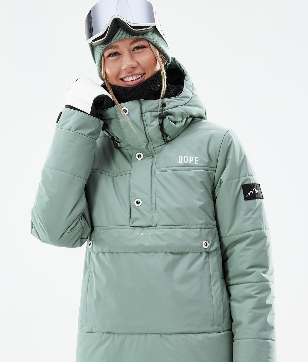 Dope Puffer W Snowboardjacke Damen Grün | 418-NSWOZG
