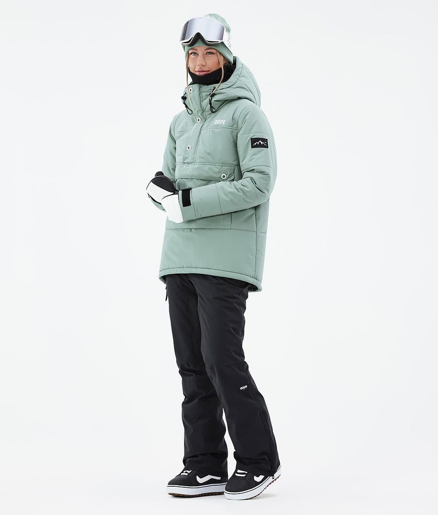 Dope Puffer W Snowboardjacke Damen Grün | 418-NSWOZG