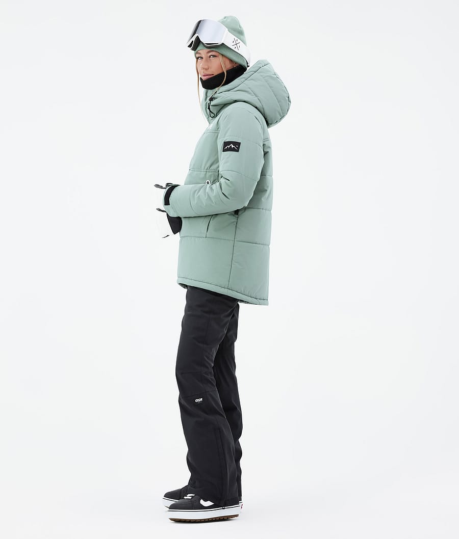 Dope Puffer W Snowboardjacke Damen Grün | 418-NSWOZG