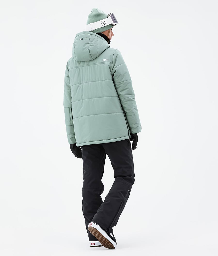 Dope Puffer W Snowboardjacke Damen Grün | 418-NSWOZG