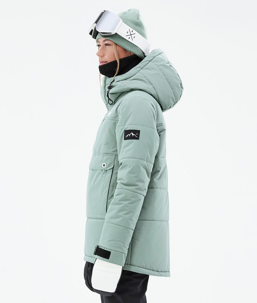 Dope Puffer W Snowboardjacke Damen Grün | 418-NSWOZG