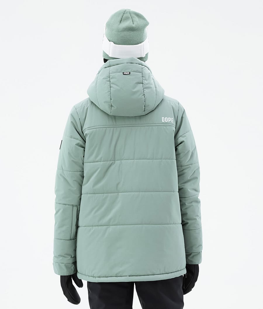 Dope Puffer W Snowboardjacke Damen Grün | 418-NSWOZG