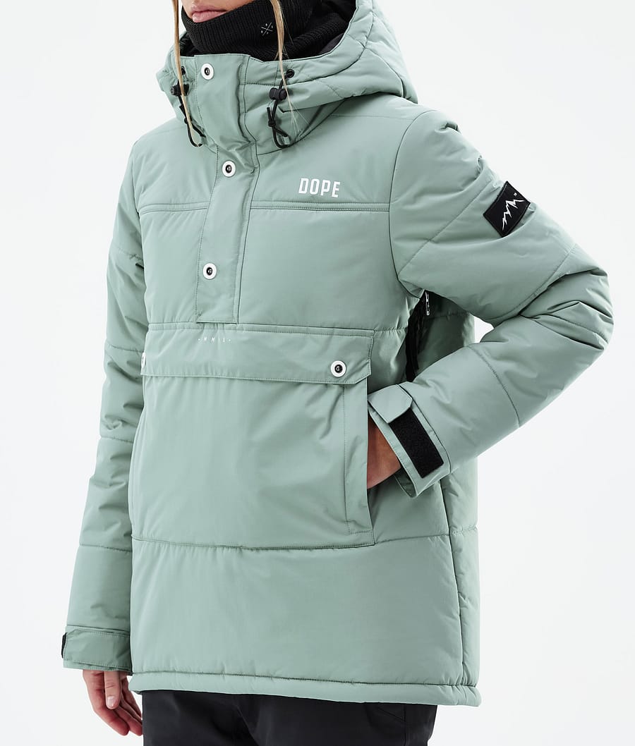 Dope Puffer W Snowboardjacke Damen Grün | 418-NSWOZG