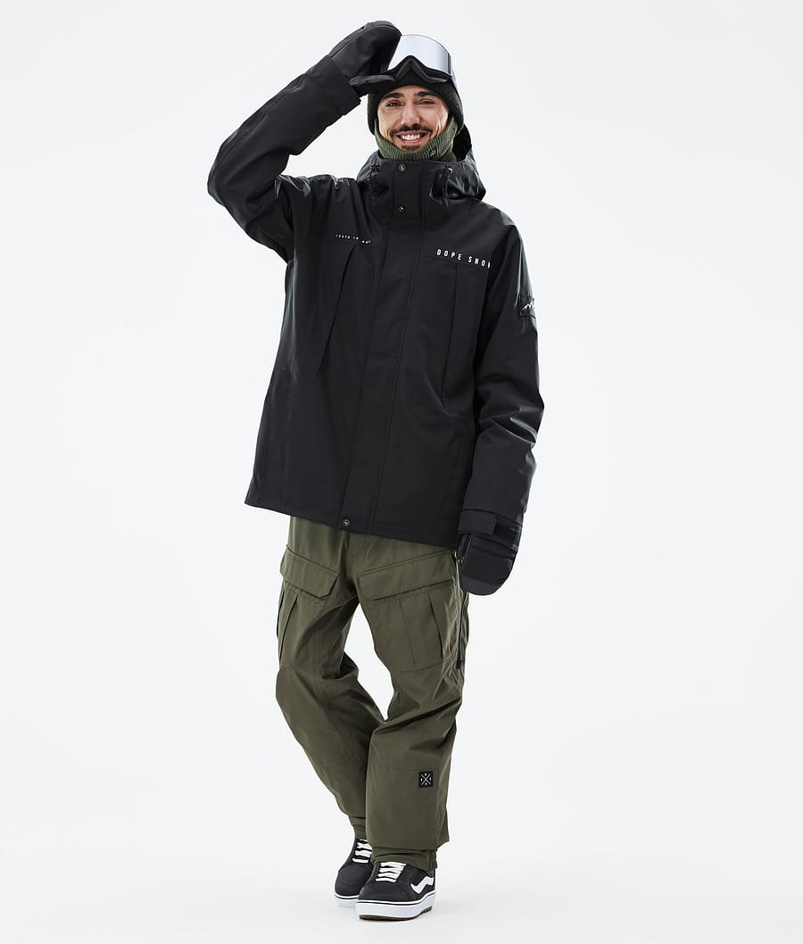 Dope Ranger Snowboardjacke Herren Schwarz | 361-BFIZOS
